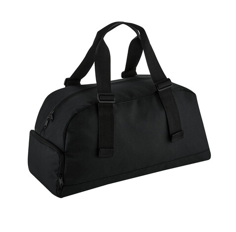 Bag Base Recycled Essentials Holdall, Black, One Size bedrucken, Art.-Nr. 962291010