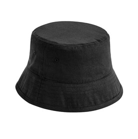 Beechfield Organic Cotton Bucket Hat, Black, S/M (58cm) bedrucken, Art.-Nr. 964691011