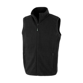Result Recycled Fleece Polarthermic Bodywarmer, Black, XS bedrucken, Art.-Nr. 969331012