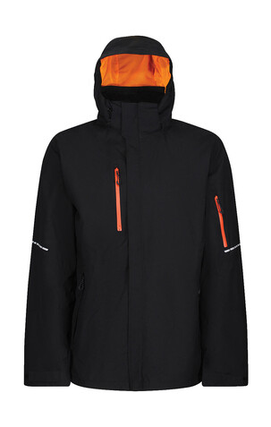 Regatta X-Pro Exosphere II Shell Jacket, Black/Magma, S bedrucken, Art.-Nr. 970171813