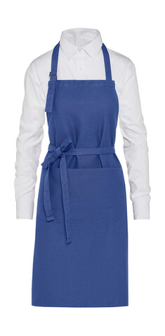 SG ACCESSORIES - BISTRO LISBON - Organic Heavyweight Bib Apron with Pocket, Black, One Size bedrucken, Art.-Nr. 970591010