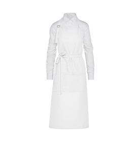 SG ACCESSORIES - BISTRO AMSTERDAM - Recycled Bib Apron with Pocket, White, One Size bedrucken, Art.-Nr. 972590000