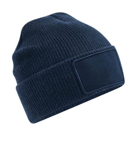 Beechfield Removable Patch Thinsulate™ Beanie, Black, One Size bedrucken, Art.-Nr. 974691010