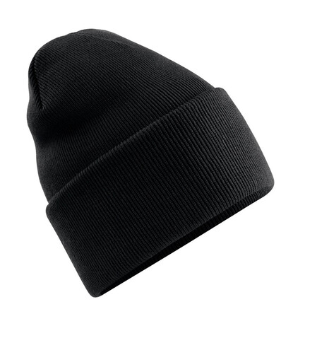 Beechfield Original Deep Cuffed Beanie, Black, One Size bedrucken, Art.-Nr. 976691010