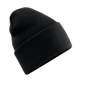 Beechfield Original Deep Cuffed Beanie, Black, One Size bedrucken, Art.-Nr. 976691010