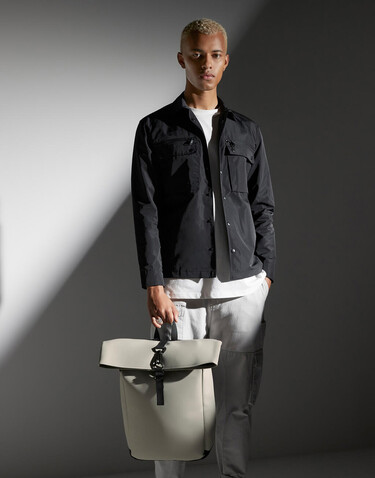 Bag Base Matte PU Rolltop Backpack, Black, One Size bedrucken, Art.-Nr. 977291010