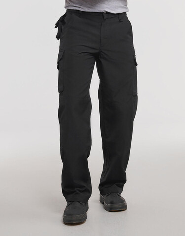 Russell Europe Heavy Duty Workwear Trouser Length 34, Black, 46&quot; (117cm) bedrucken, Art.-Nr. 980001010