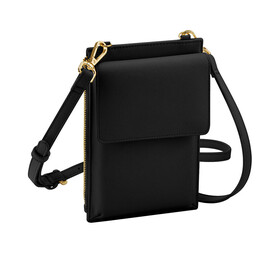 Bag Base Boutique Cross Body Phone Pouch, Black, One Size bedrucken, Art.-Nr. 990291010