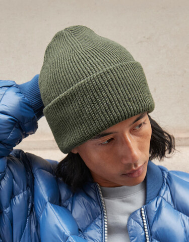Beechfield Classic Engineered Deep Cuffed Beanie, French Navy, One Size bedrucken, Art.-Nr. 990692010