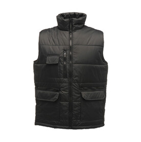 Regatta Steller Multi-Zip Bodywarmer, Black, S bedrucken, Art.-Nr. 991171013