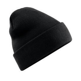 Beechfield Polylana® Original Cuffed Beanie, Black, One Size bedrucken, Art.-Nr. 992691010