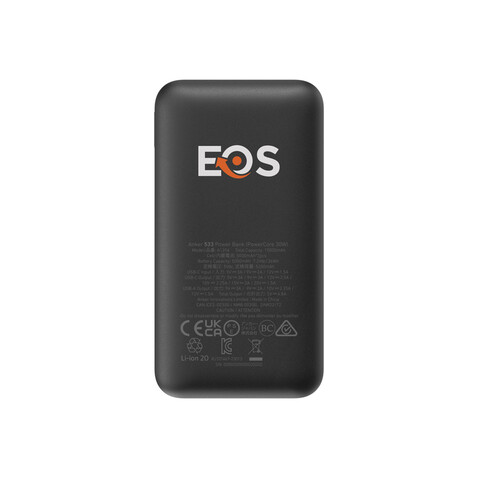 Anker Powerbank PowerCore 10.000mAh, 30W schwarz bedrucken, Art.-Nr. RBA1256G12 Anker Powerbank PowerCore 10.000mAh, 30W schwarz bedrucken, Art.-Nr. RBA1256G12