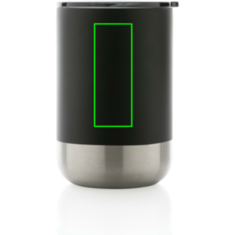 RCS recycelter Stainless Steel Becher schwarz bedrucken, Art.-Nr. P433.061