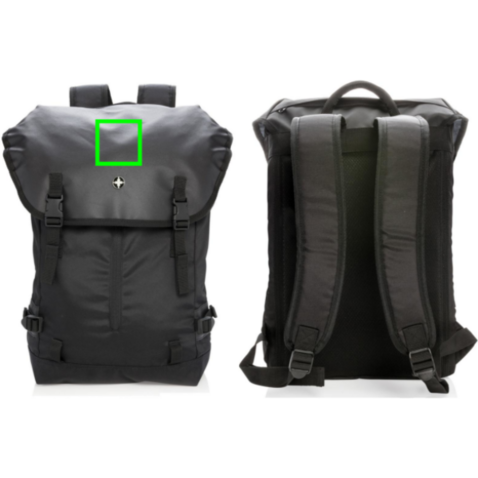 17” Outdoor Laptop Rucksack schwarz bedrucken, Art.-Nr. P762.100