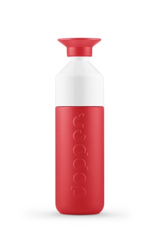 Dopper insulated (580 ml) + Flip Straw – Deep Coral bedrucken, Art.-Nr. 888999266_1396791