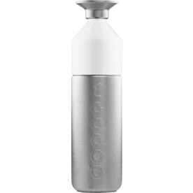 Dopper Steel (1.1 L) + Flip Straw – silber/weiß bedrucken, Art.-Nr. 325999266_1396795