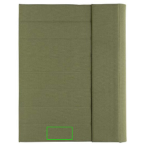 Impact Aware™ A4 Portfolio mit Magnetverschluss grün bedrucken, Art.-Nr. P774.377 Impact Aware™ A4 Portfolio mit Magnetverschluss grün bedrucken, Art.-Nr. P774.377