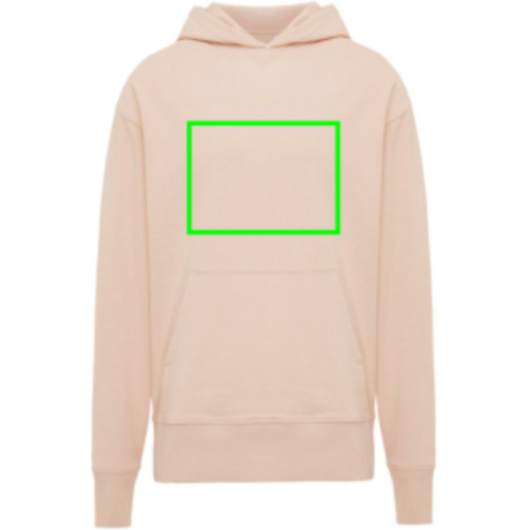 IQONIQ Yoho Relax-Hoodie aus recycelter Baumwolle peach nectar bedrucken, Art.-Nr. T9402.038.S IQONIQ Yoho Relax-Hoodie aus recycelter Baumwolle peach nectar bedrucken, Art.-Nr. T9402.038.S