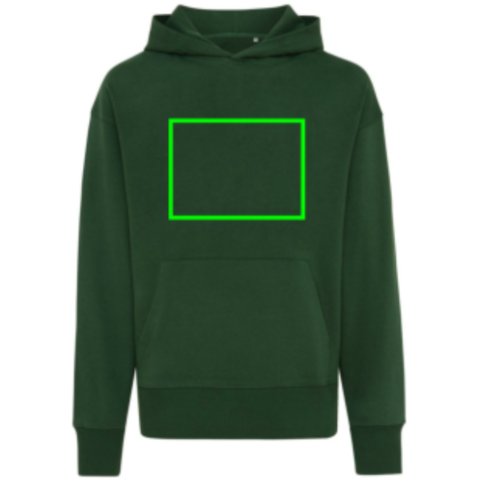 IQONIQ Yoho Relax-Hoodie aus recycelter Baumwolle forest green bedrucken, Art.-Nr. T9402.005.XXL IQONIQ Yoho Relax-Hoodie aus recycelter Baumwolle forest green bedrucken, Art.-Nr. T9402.005.XXL