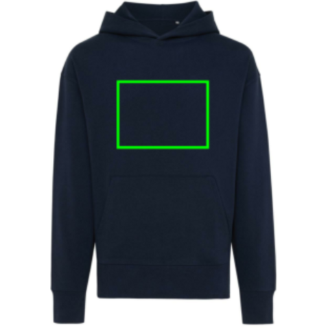 IQONIQ Yoho Relax-Hoodie aus recycelter Baumwolle navy blau bedrucken, Art.-Nr. T9402.002.XXL IQONIQ Yoho Relax-Hoodie aus recycelter Baumwolle navy blau bedrucken, Art.-Nr. T9402.002.XXL