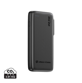 Urban Vitamin Emeryville 20W 10.000 mAh Powerbank schwarz bedrucken, Art.-Nr. P322.7301