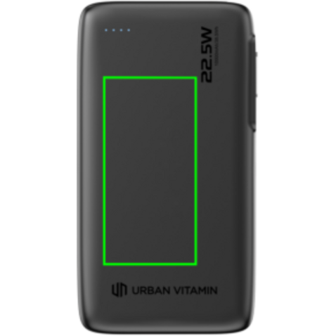 Urban Vitamin Emeryville 20W 10.000 mAh Powerbank schwarz bedrucken, Art.-Nr. P322.7301 Urban Vitamin Emeryville 20W 10.000 mAh Powerbank schwarz bedrucken, Art.-Nr. P322.7301