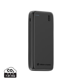 Urban Vitamin San Mateo 45W 20.000mAh Powerbank schwarz bedrucken, Art.-Nr. P322.7401