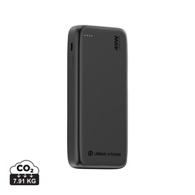 Urban Vitamin San Mateo 45W 20.000mAh Powerbank schwarz bedrucken, Art.-Nr. P322.7401