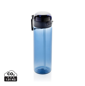 Sip&amp;#039;nLock RCS rPET auslaufsichere Sport-Trinkflasche 800ml navy blau bedrucken, Art.-Nr. P437.7025