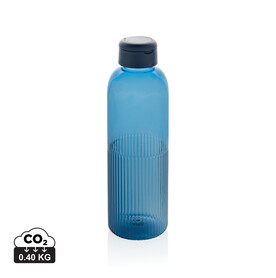 Ripple RCS rPET auslaufsichere Wasserflasche, 750ml navy blau bedrucken, Art.-Nr. P437.7125