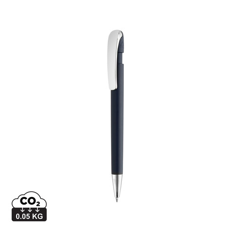 Glide GRS-zertifizierter rABS Stift mit Metallclip navy blau bedrucken, Art.-Nr. P611.3925