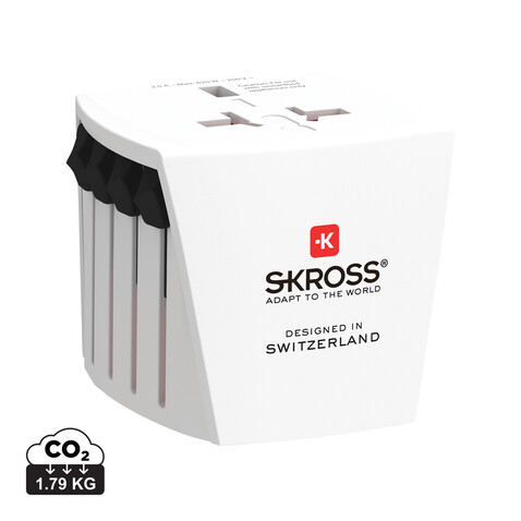 SKROSS World Travel Adapter MUV Micro weiß bedrucken, Art.-Nr. RB1.102.500-E SKROSS World Travel Adapter MUV Micro weiß bedrucken, Art.-Nr. RB1.102.500-E