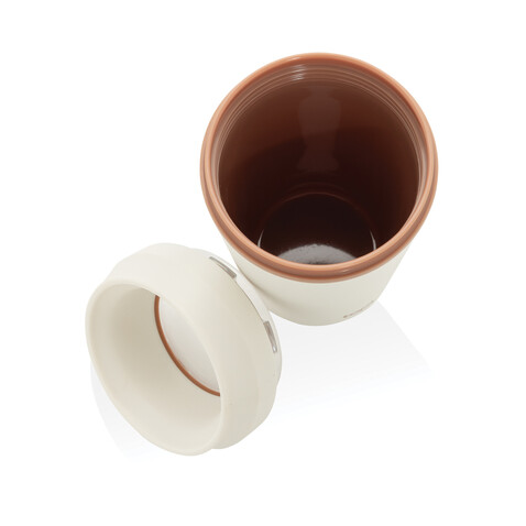 Topl-Becher aus rec. Kunststoff mit 360-Grad-Deckel 354ml weiß bedrucken, Art.-Nr. RBTGP12SA