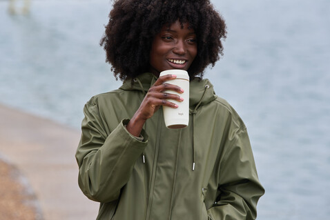 Topl-Becher aus rec. Kunststoff mit 360-Grad-Deckel 354ml weiß bedrucken, Art.-Nr. RBTGP12SA