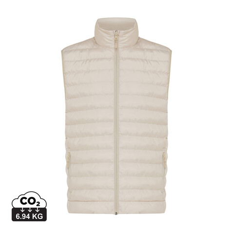 IQONIQ Meru Herren Bodywarmer aus recyceltem Polyester beige bedrucken, Art.-Nr. T1702.030.S IQONIQ Meru Herren Bodywarmer aus recyceltem Polyester beige bedrucken, Art.-Nr. T1702.030.S