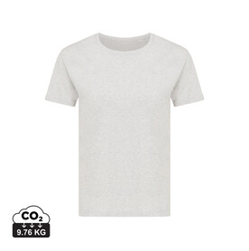 IQONIQ Yala Damen T-Shirt aus recycelter Baumwolle light heather grey bedrucken, Art.-Nr. T4100.032.XXXL