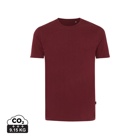 IQONIQ Bryce T-Shirt aus recycelter Baumwolle burgunderrot bedrucken, Art.-Nr. T9100.007.S