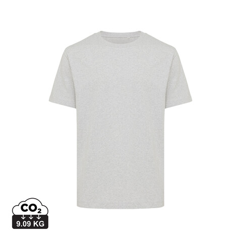 IQONIQ Kakadu relaxed T-Shirt aus recycelter Baumwolle heather grey bedrucken, Art.-Nr. T9103.013.S