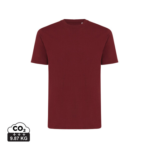 IQONIQ Sierra Lightweight T-Shirt aus recycelter Baumwolle burgunderrot bedrucken, Art.-Nr. T9104.007.M