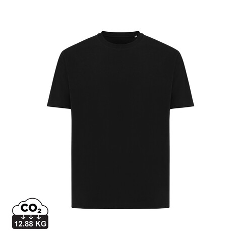 IQONIQ Teide T-Shirt aus recycelter Baumwolle schwarz bedrucken, Art.-Nr. T9105.001.4XL