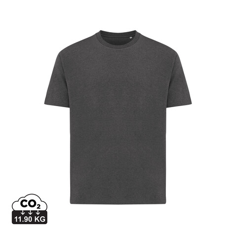 IQONIQ Teide T-Shirt aus recycelter Baumwolle heather anthracite bedrucken, Art.-Nr. T9105.014.M