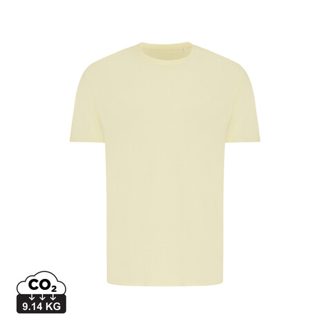 IQONIQ Brett T-Shirt aus recycelter Baumwolle cream yellow bedrucken, Art.-Nr. T9107.036.XXL