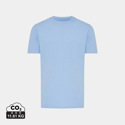 IQONIQ Brett T-Shirt aus recycelter Baumwolle sky blue bedrucken, Art.-Nr. T9107.022.XXL