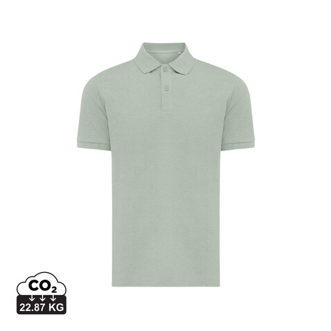 IQONIQ Yosemite Piqué-Poloshirt aus recycelter Baumwolle Iceberg green bedrucken, Art.-Nr. T9200.023.XS