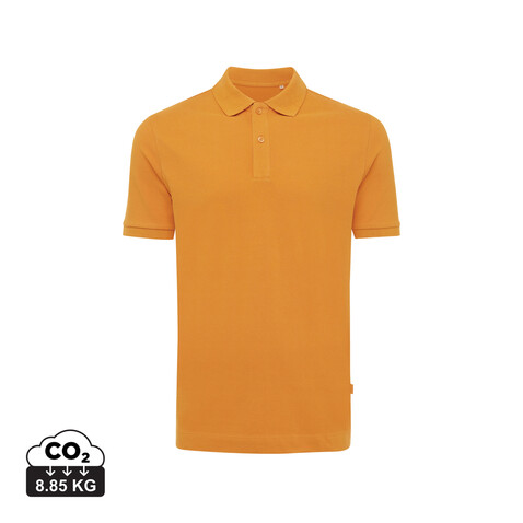 IQONIQ Yosemite Piqué-Poloshirt aus recycelter Baumwolle sundial orange bedrucken, Art.-Nr. T9200.012.S