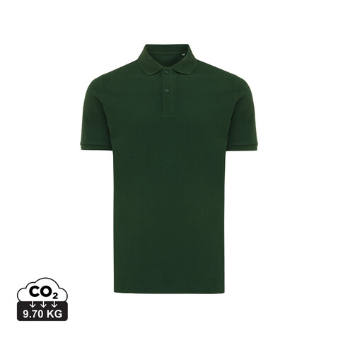 IQONIQ Yosemite Piqué-Poloshirt aus recycelter Baumwolle forest green bedrucken, Art.-Nr. T9200.005.XS