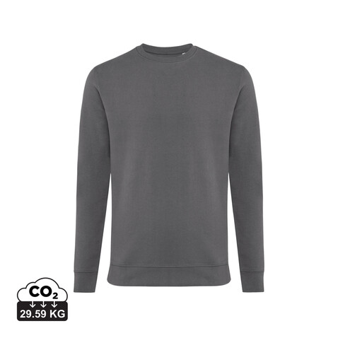 IQONIQ Zion Rundhals-Sweater aus recycelter Baumwolle anthrazit bedrucken, Art.-Nr. T9300.019.XS IQONIQ Zion Rundhals-Sweater aus recycelter Baumwolle anthrazit bedrucken, Art.-Nr. T9300.019.XS