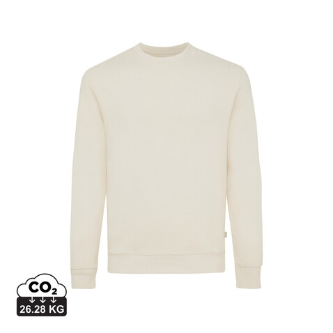 IQONIQ Denali ungefärbt. Rundhals-Sweater aus recycelter BW natural raw bedrucken, Art.-Nr. T9301.018.XXS
