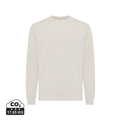 IQONIQ Etosha Lightweight Sweater aus recycelter Baumwolle ivory white bedrucken, Art.-Nr. T9303.040.XL
