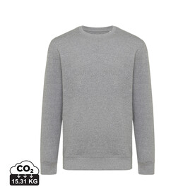 IQONIQ Etosha Lightweight Sweater aus recycelter Baumwolle light heather anthracite bedrucken, Art.-Nr. T9303.034.XXXL